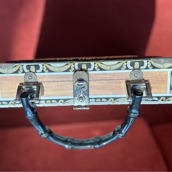 Vermouth Bianco Art Deco Cigar Box Purse - Picture 10 of 16